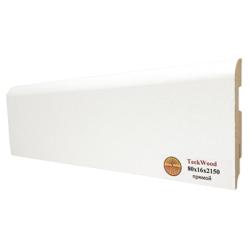 Плинтус ламинированный TECKWOOD Белый прямой 2150*80*16 мм