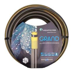 Шланг поливочный AQUAPULSE Grand Черный, желтый 1/2" 30 м