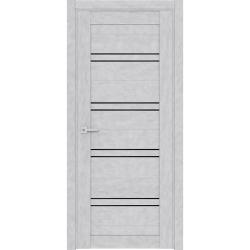 Дверное полотно LIST LX-2 бетон снежный остекленное 2000*800 мм