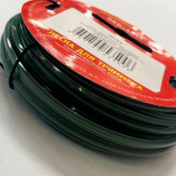 Леска для триммера квадрат с сердечником 2,4 мм 15 м