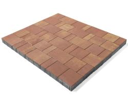 Плитка тротуарная BRAER Старый город Ландхаус Колормикс Рассвет