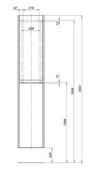 Пенал AQUANET Nova Lite 35*175 см