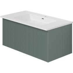 Тумба с раковиной LA FENICE Terra 80 серо-зеленый