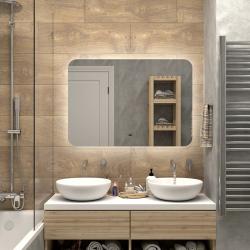 Зеркало КОНТИНЕНТ Burzhe холодный свет 100*70 см 