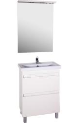 Тумба с раковиной АСБ-МЕБЕЛЬ Коста 60 ясень белый