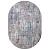 Ковер ARMINA 03856A BLUE/BLUE овал размер 2,0 х 2,9м