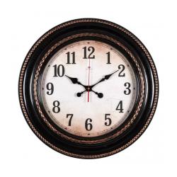 Часы настенные 60 см Классика, черн.с бронз. /6141-108/Рубин/