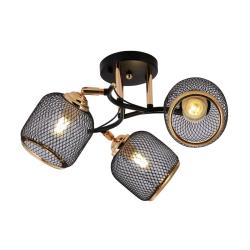 Люстра ЛАЙТ СФЕРА 06443/3 Black+gold Черный, золото