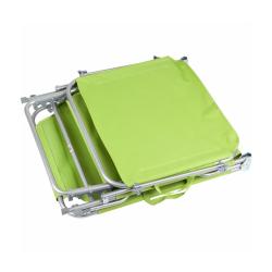 Шезлонг ECOS Зеленый 185*55*24 см