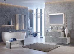 Тумба AQWELLA Genesis 120 миллениум серый 