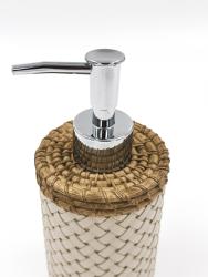 Дозатор жидкого мыла JOY HOME Плетение бежевый