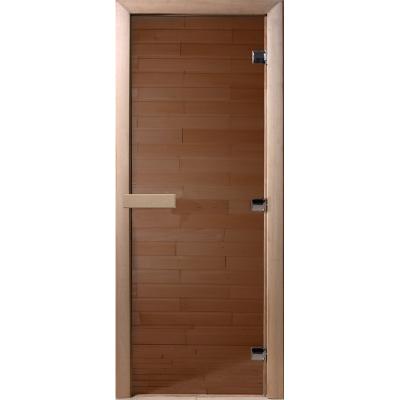Дверь для бани DOORWOOD Бронза правое 1800*700 мм
