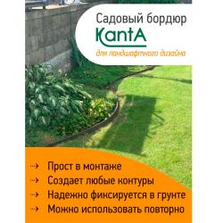 Лента бордюрная СТАНДАРТ ПАРК Канта Коричневый 100*10000 мм