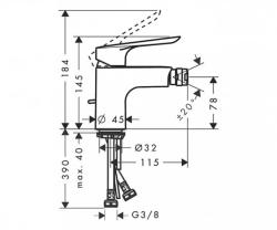 Смеситель для биде HANSGROHE Logis E 71232000