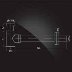 Сифон бутылочный ELGHANSA Waste Systems WBT-512-Black