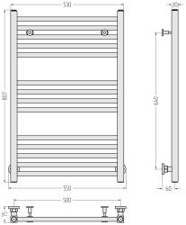 Полотенцесушитель СУНЕРЖА Модус 800*500 мм 12-0250-8050