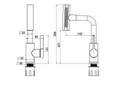 Смеситель для кухни RUSH Tinos TI3732-17