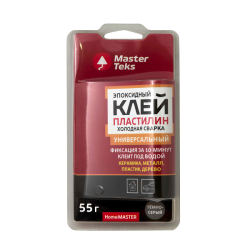Клей-пластилин MASTERTEKS HomeMaster универсальный Темно-серый 55 г