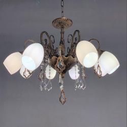 Люстра ЛАЙТ СФЕРА 79262/8 BG+WT Античная бронза
