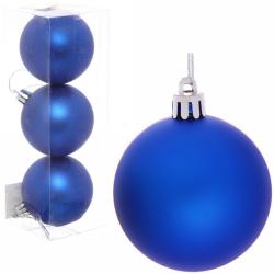 Набор шаров СЕРПАНТИН Матовый синий 6 см