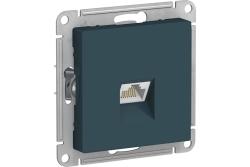 Механизм розетки компьютерной SYSTEME ELECTRIC Atlas design RJ45 изумруд ATN000883