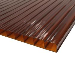 Поликарбонат сотовый Коричневый 6 мм