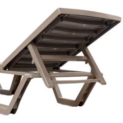 Шезлонг ЭЛЛАСТИК-ПЛАСТ Атлант Мокко 190*70*45 см