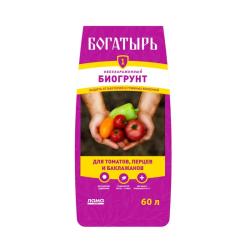 Грунт ЛАМА ТОРФ Богатырь Для томатов, перца и баклажанов 60 л