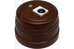 Розетка телевизионная ТМ МЕЗОНИНЪ Усадьба оконечная TV орех GE30321-14