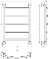 Полотенцесушитель СУНЕРЖА Галант Plus 600*400 мм 032-0200-6040