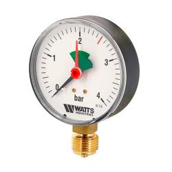 Манометр радиальный WATTS 50 мм 0-4 бар 1/4"