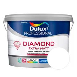 Краска DULUX Diamond Extra Matt для стен и потолков Белый 9 л