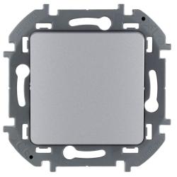 Механизм выключателя LEGRAND Inspiria 1 клавиша проходной алюминий 673652