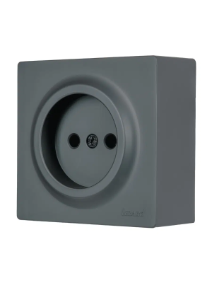 Розетка сетевая LEZARD Leto графит 752-3400-121B