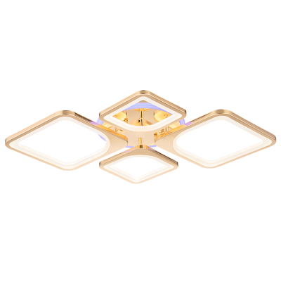 Люстра ЛАЙТ СВЕТА 3011/2+2 FGD+RGB Золото