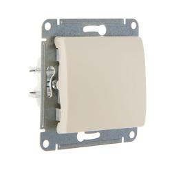 Механизм переключателя SYSTEME ELECTRIC Glossa 1 клавиша бежевый GSL000261