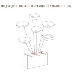 Корпус к тумбе AQWELLA Mobi 100 белый