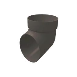 Колено сливное GRAND LINE ПВХ графит 120/90 мм