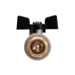 Кран шаровой HOOBS ручка бабочка 1/2" ВР-НР