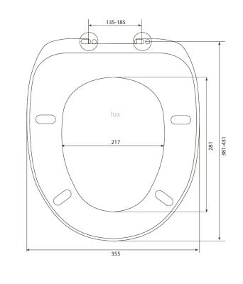 Сиденье для унитаза BERGES Lux SO