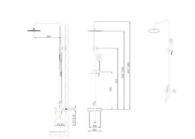 Душевая система RUSH Melos SUS1101-40