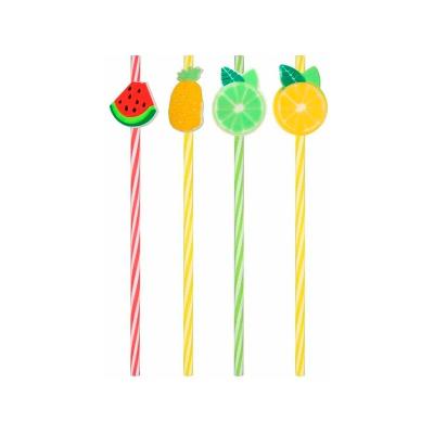 Трубочки д/коктейля ТРОПИКАНКА, 4шт/Мультидом/