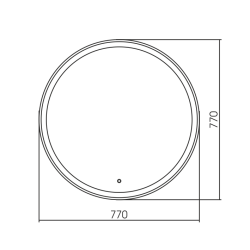 Зеркало SILVER MIRRORS Перла 77 см