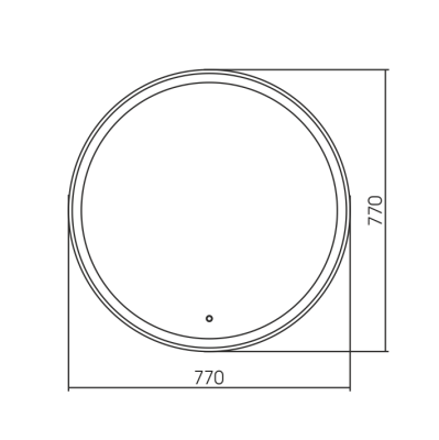 Зеркало SILVER MIRRORS Перла 77 см