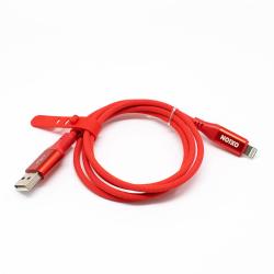 Кабель USB OXION для IPHONE красный OX-DCC334RD