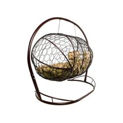 Кресло подвесное M-GROUP Лежебока Коричневый 214*184*113 см