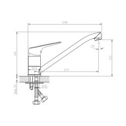 Cмеситель для кухни TOKITO Tama 622893 