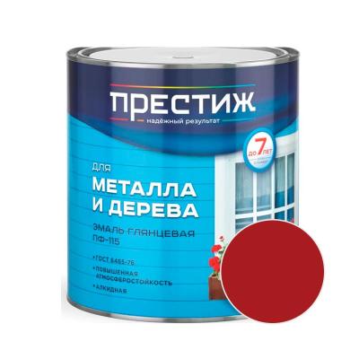 Эмаль ПРЕСТИЖ ПФ-115 Вишневый 1,9 кг