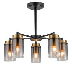 Люстра ЛАЙТ СФЕРА 85712/5 Copper+black Черный