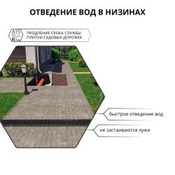 Решетка GIDROLICA Standart DN100 пластиковая 500*136 мм